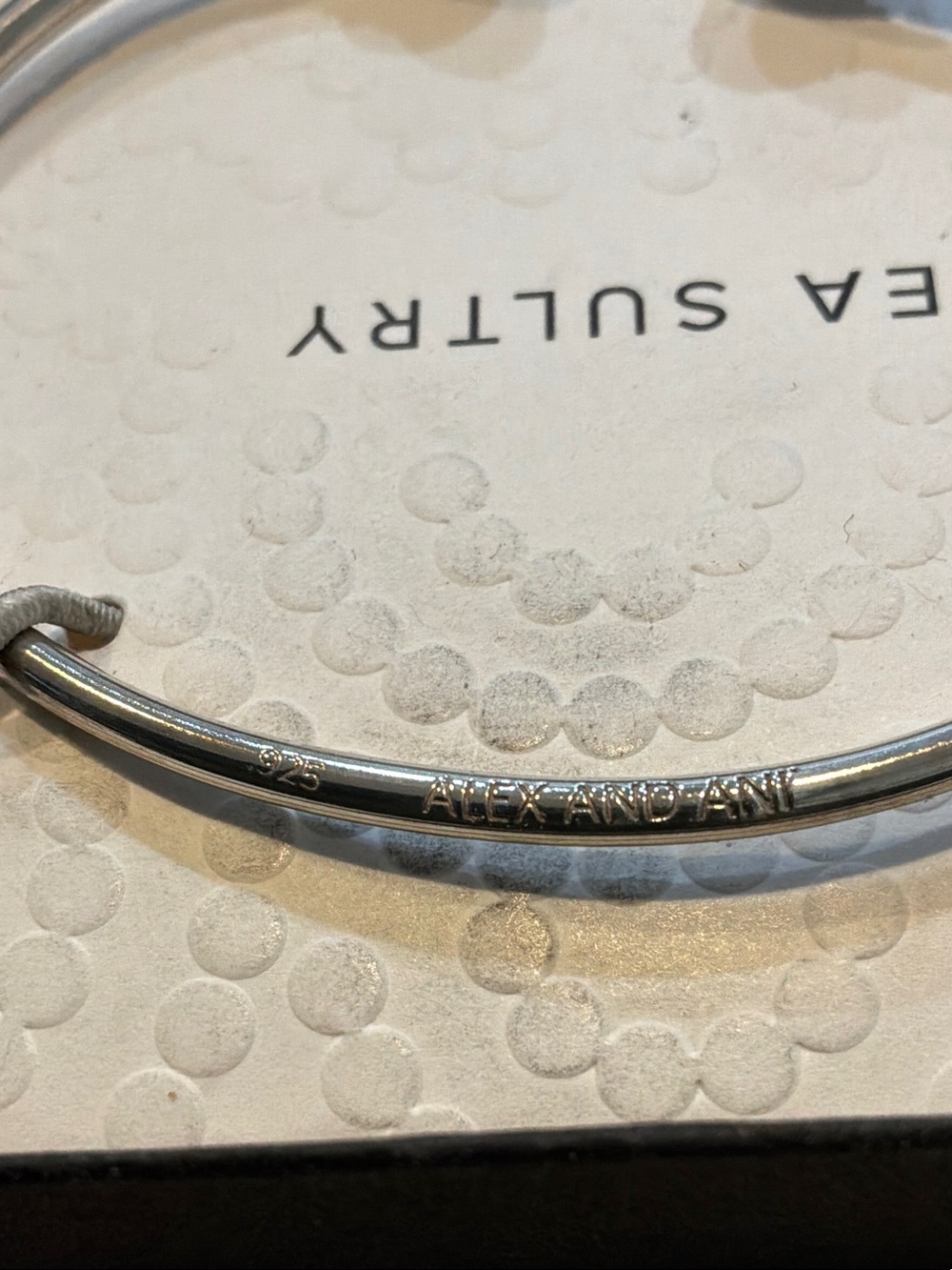 Alex and Ani Silver Bangle Bracelet - Picture 3 of 5